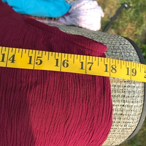 Red/Maroon Sleeveless Midi Dress - Picture 10 of 10